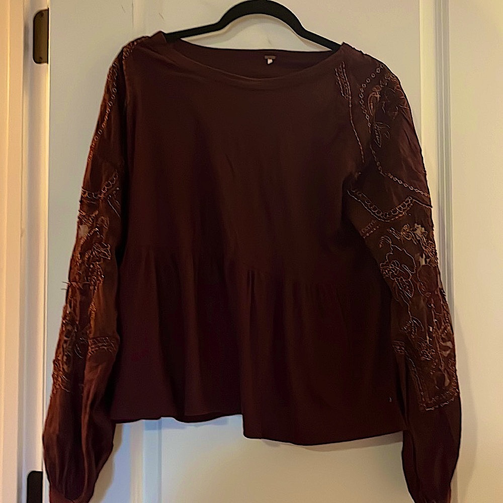 Free People Blouse, S, tag cut out